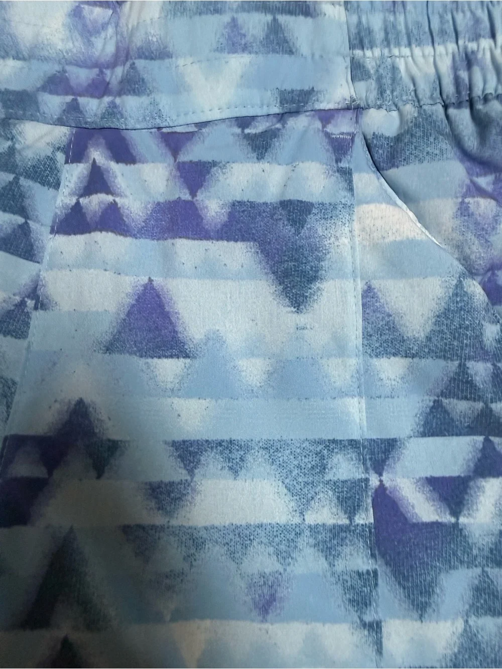 NWT Columbia women’s Lazy Creek Chill zero Blue Geometric Athletic Shorts size S